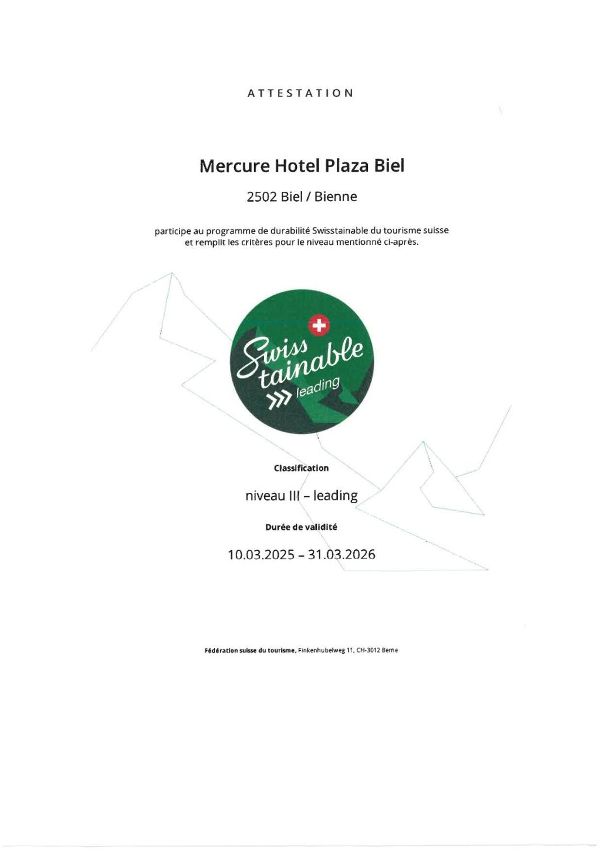 Mercure Μπίελ/Μπιένε Εξωτερικό φωτογραφία
